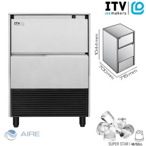 Máquina fabricador de cubitos de hielo itv super star NG110 - Sistema de refrigeración en el motor por aire