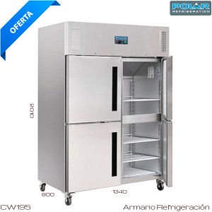 Armario frío industrial de 4 puertas