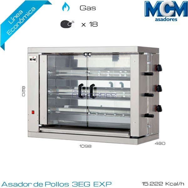 Asador MCM 18 Pollos