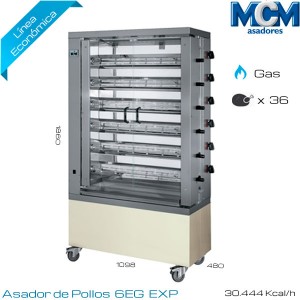 Asador pollos MCM 36 Pollos