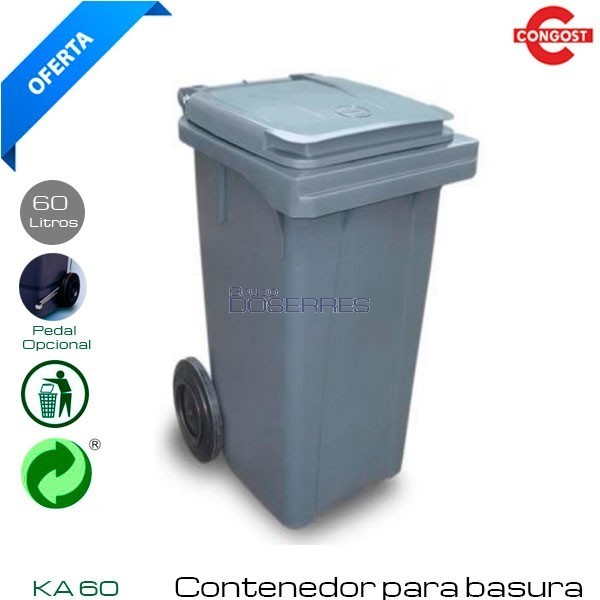Contenedores de basura de 120 L - Envio a toda España