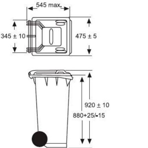Contenedor de Basura 60 Litros
