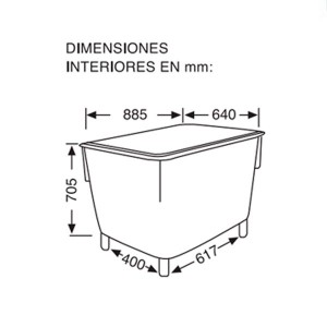 Contenedor Alimentación 400 Litros