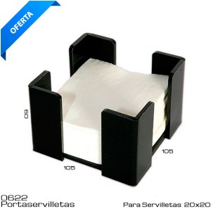 Servilletero negro