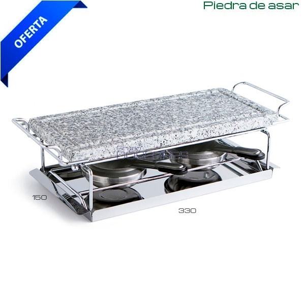 Piedra de Asar con soporte inox