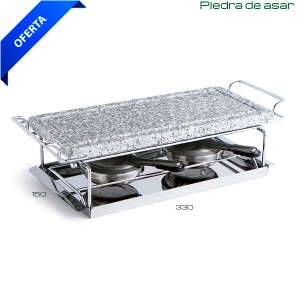 Piedra de Asar con soporte inox