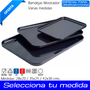 Bandejas para Mostrador negra