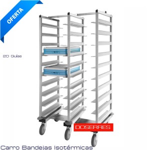 Carro para 20 bandejas isotérmicas