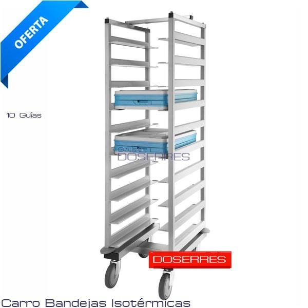 Carro para 10 bandejas isotérmicas