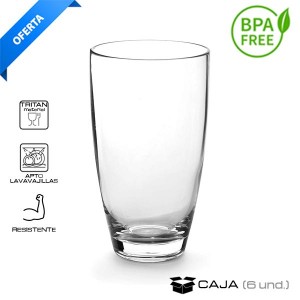 Vaso refresco Tritán  (Caja 6 und.)