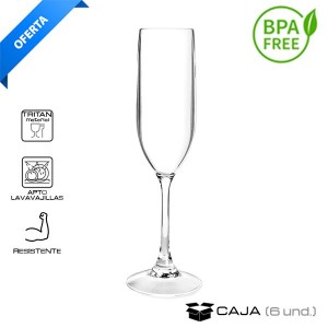 Copa champán Tritán  (Caja 6 und.)