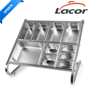 Soporte doble para cubetas Gastronorm