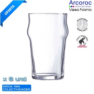 Vaso Nonic Vidrio 28cl. (...