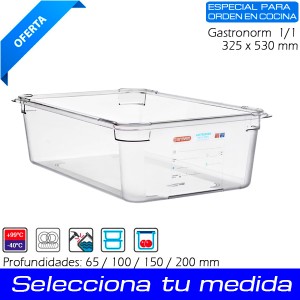 Hermético GN 1/1 Policarbonato