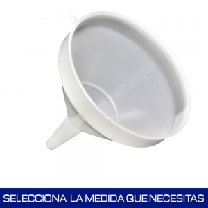 Embudo plástico