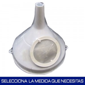 Embudo grande con filtro