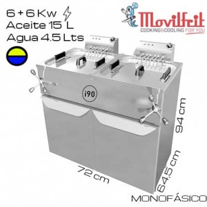 Freidora Movilfrit FH-17+FH17 (Agua y Aceite)
