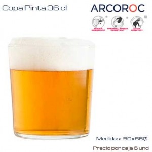 Vaso Pinta Arcoroc 36 Cl...