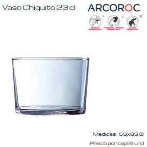 Vaso Chiquito 23 Cl (Caja 6...