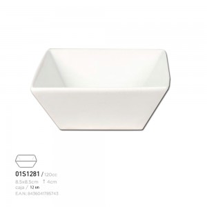 Bol cuadrado Porcelana 8 x...