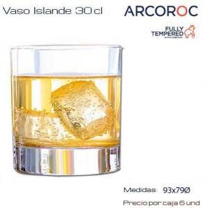 Vaso whisky Islande 30 cl...